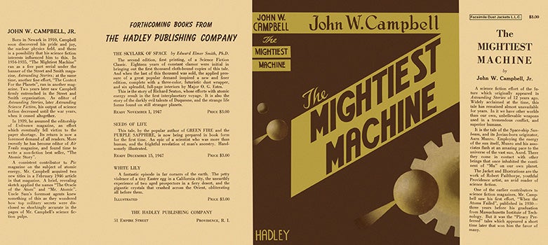 Item #3820 Mightiest Machine, The. John W. Campbell, Jr