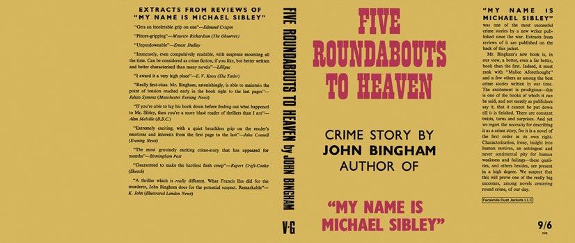 Item #38335 Five Roundabouts to Heaven. John Bingham