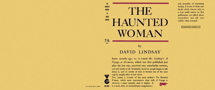 Item #38359 Haunted Woman, The. David Lindsay