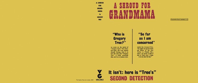 Item #38395 Shroud for Grandmama, A. Gregory Tree.