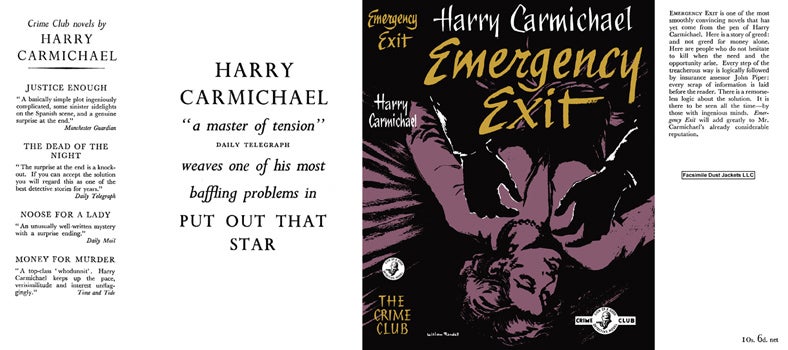 Item #38455 Emergency Exit. Harry Carmichael