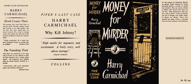 Item #38456 Money for Murder. Harry Carmichael.