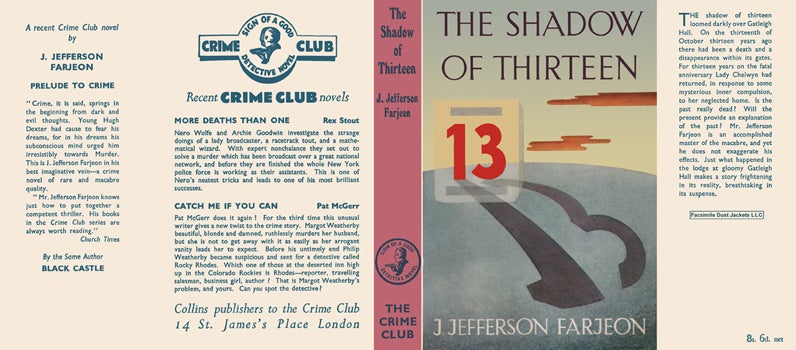 Item #38527 Shadow of Thirteen, The. J. Jefferson Farjeon.