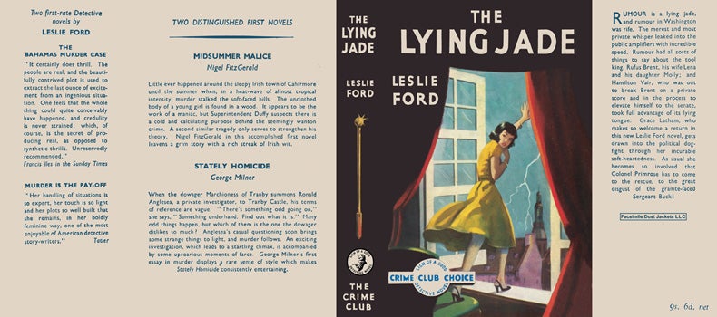 Item #38542 Lying Jade, The. Leslie Ford.