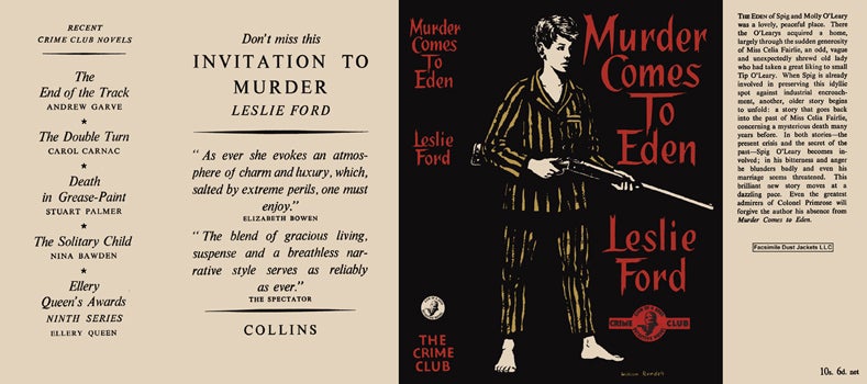 Item #38543 Murder Comes to Eden. Leslie Ford.