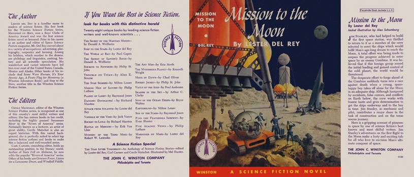 Item #3856 Mission to the Moon. Lester Del Rey