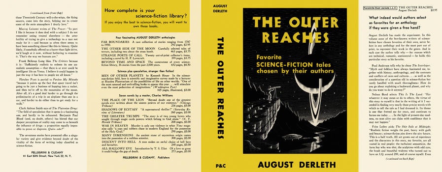 Item #3862 Outer Reaches, The. August Derleth.