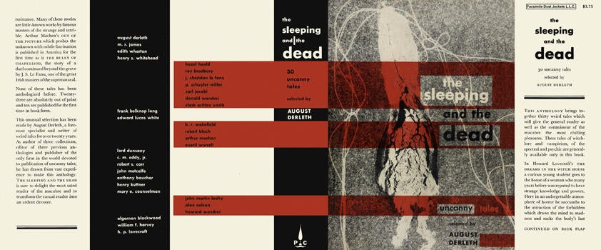 Item #3864 Sleeping and the Dead, The. August Derleth, Anthology