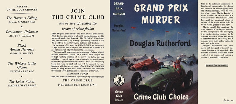 Item #38695 Grand Prix Murder. Douglas Rutherford.