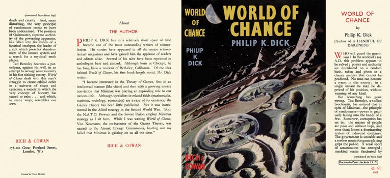 Item #3875 World of Chance. Philip K. Dick.
