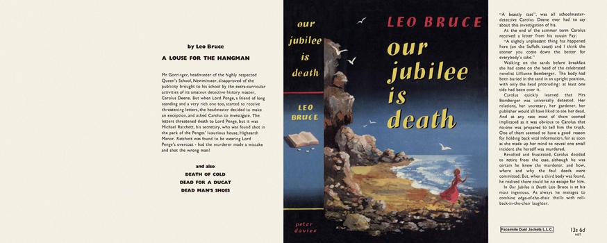 Item #388 Our Jubilee Is Death. Leo Bruce.