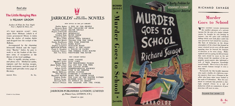 Item #38804 Murder Goes to School. Richard Savage.