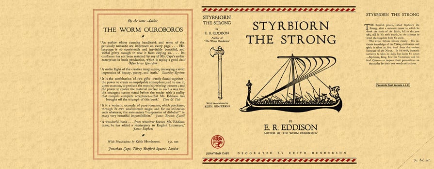 Item #3884 Styrbiorn the Strong. E. R. Eddison