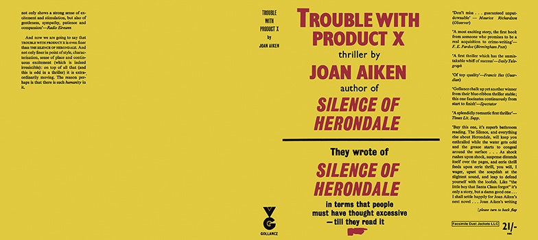 Item #38848 Trouble with Product X. Joan Aiken