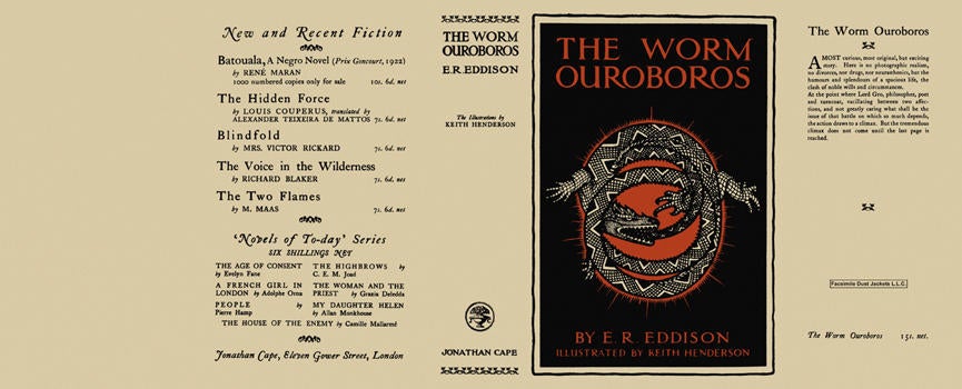 Item #3886 Worm Ouroboros, The. E. R. Eddison