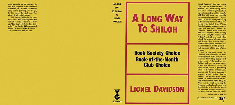 Item #38890 Long Way to Shiloh, A. Lionel Davidson