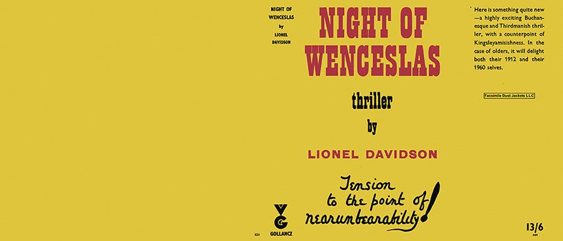 Item #38892 Night of Wenceslas. Lionel Davidson