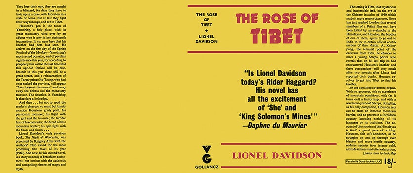 Item #38893 Rose of Tibet, The. Lionel Davidson