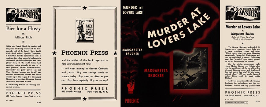 Item #389 Murder at Lovers Lake. Margaretta Brucker.