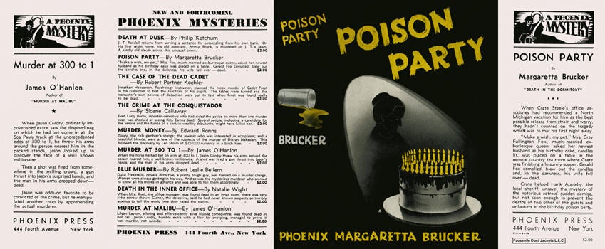 Item #390 Poison Party. Margaretta Brucker