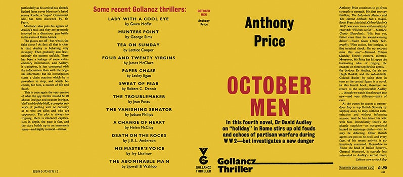 Item #39004 October Men. Anthony Price