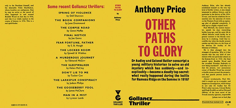 Item #39005 Other Paths to Glory. Anthony Price.