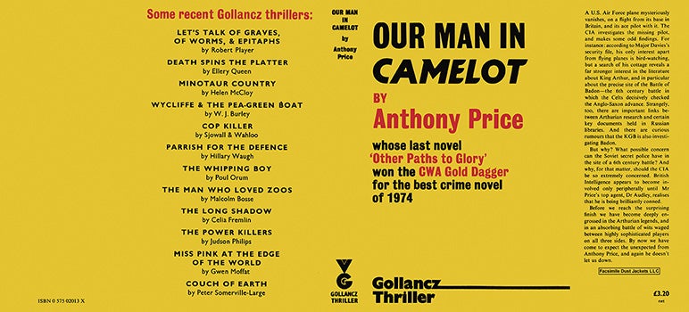 Item #39006 Our Man in Camelot. Anthony Price