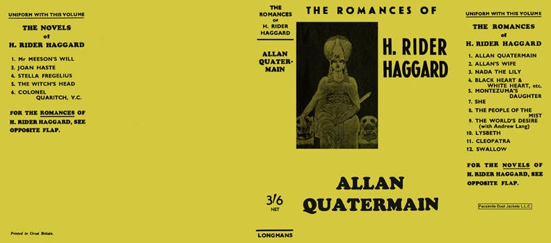 Item #3904 Allan Quatermain. H. Rider Haggard