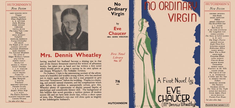 Item #39057 No Ordinary Virgin. Eve Chaucer