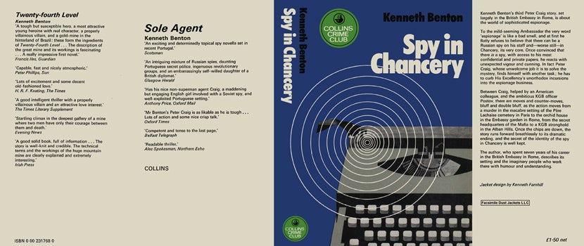 Item #39157 Spy in Chancery. Kenneth Benton
