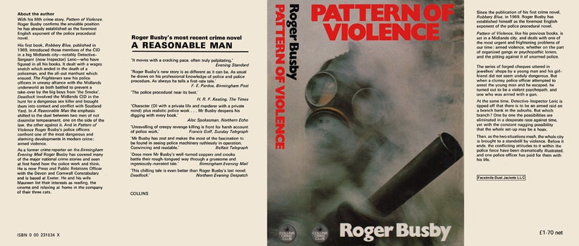 Item #39165 Pattern of Violence. Roger Busby