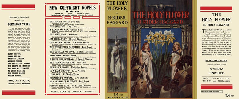 Item #3918 Holy Flower, The. H. Rider Haggard