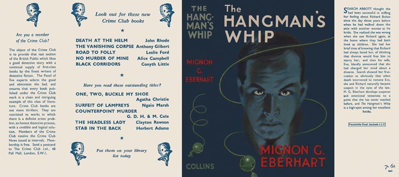 Item #39186 Hangman's Whip, The. Mignon G. Eberhart