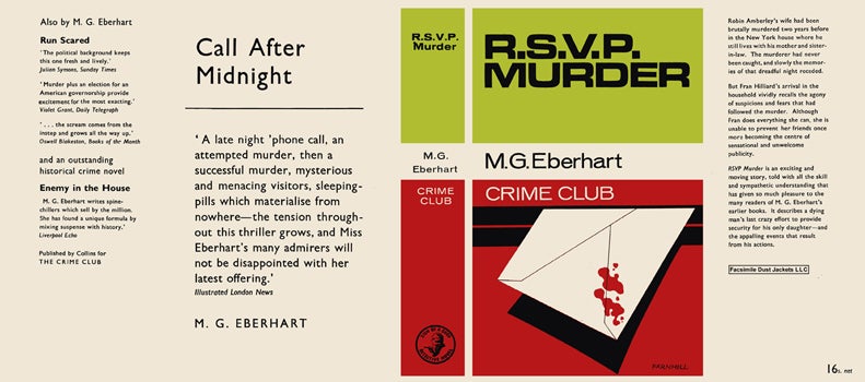 Item #39189 R. S. V. P. Murder. Mignon G. Eberhart