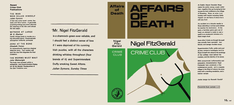 Item #39209 Affairs of Death. Nigel FitzGerald.