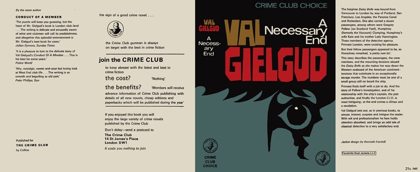 Item #39230 Necessary End, A. Val Gielgud.