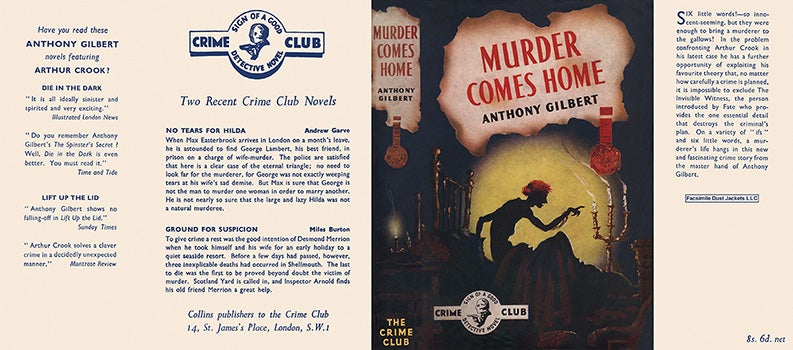 Item #39237 Murder Comes Home. Anthony Gilbert.