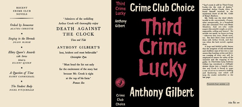 Item #39238 Third Crime Lucky. Anthony Gilbert