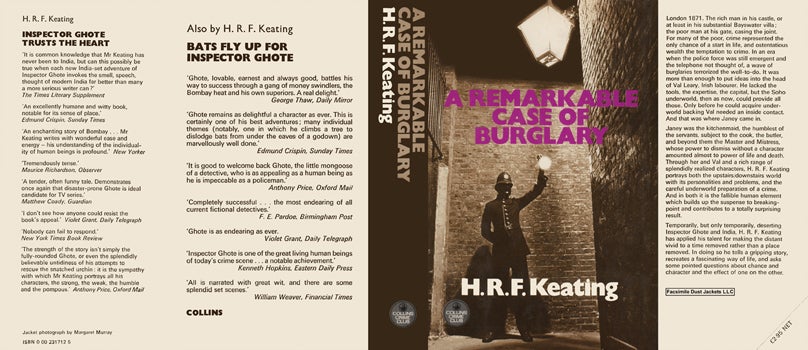 Item #39253 Remarkable Case of Burglary, A. H. R. F. Keating