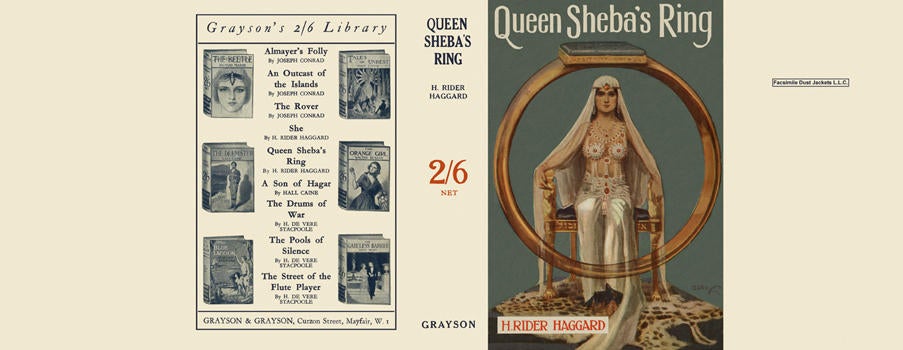 Item #3927 Queen Sheba's Ring. H. Rider Haggard