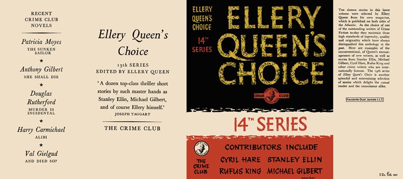 Item #39287 Ellery Queen's Choice, Fourteenth Series. Ellery Queen, Anthology.