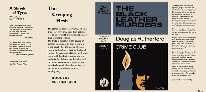 Item #39297 Black Leather Murders, The. Douglas Rutherford.