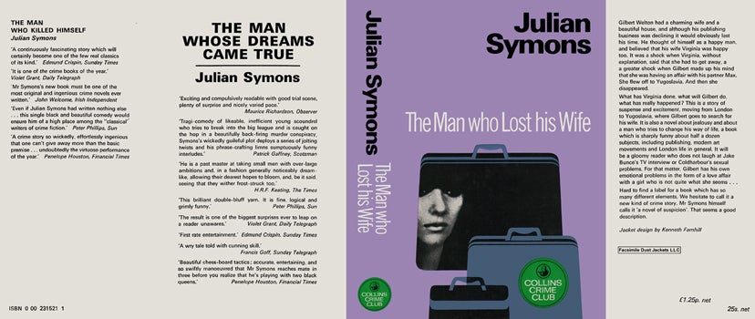 Item #39307 Man Who Lost His Wife, The. Julian Symons
