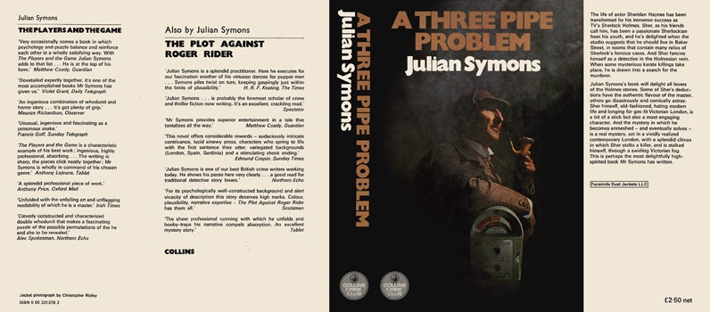 Item #39309 Three Pipe Problem, A. Julian Symons.