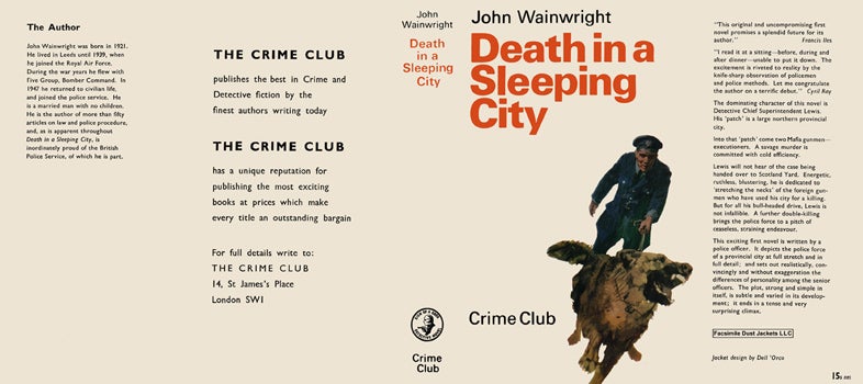 Item #39311 Death in a Sleeping City. John Wainwright.