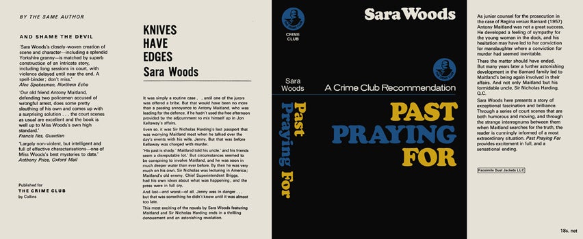 Item #39316 Past Praying For. Sara Woods.