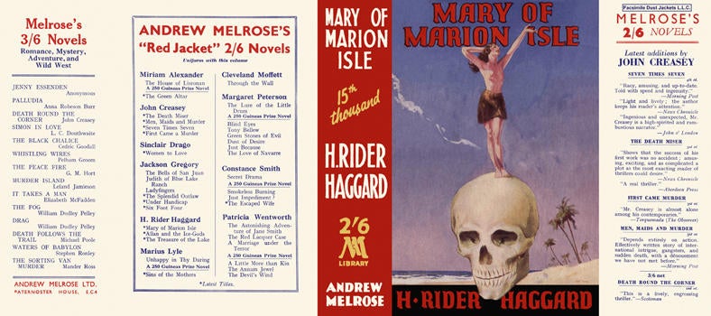 Item #3938 Mary of Marion Isle. H. Rider Haggard.