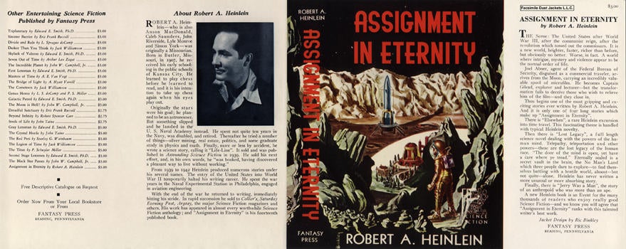 Item #3945 Assignment in Eternity. Robert A. Heinlein.