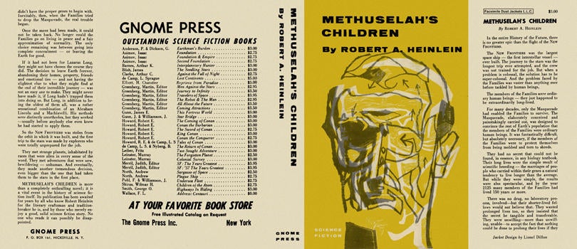 Item #3957 Methuselah's Children. Robert A. Heinlein.