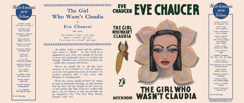 Item #39629 Girl Who Wasn't Claudia, The. Eve Chaucer